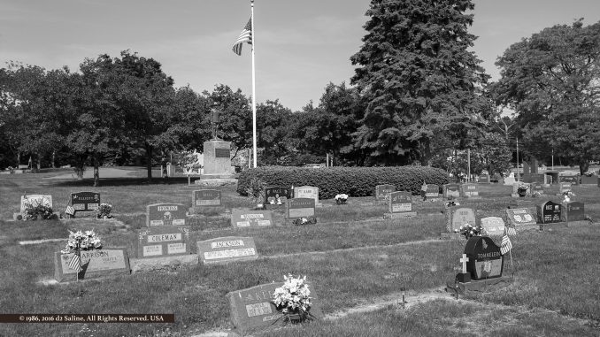Oakwood Cemetery in Saline Michigan on Memorial Day 2016