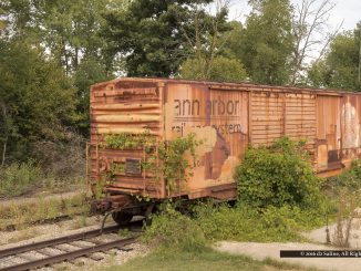 Former Ann Arbor Railroad System boxcar number 6047
