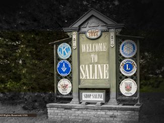 "Welcome to Saline" on East Michigan Avenue