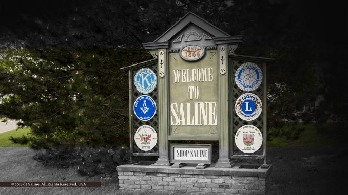 "Welcome to Saline" on East Michigan Avenue
