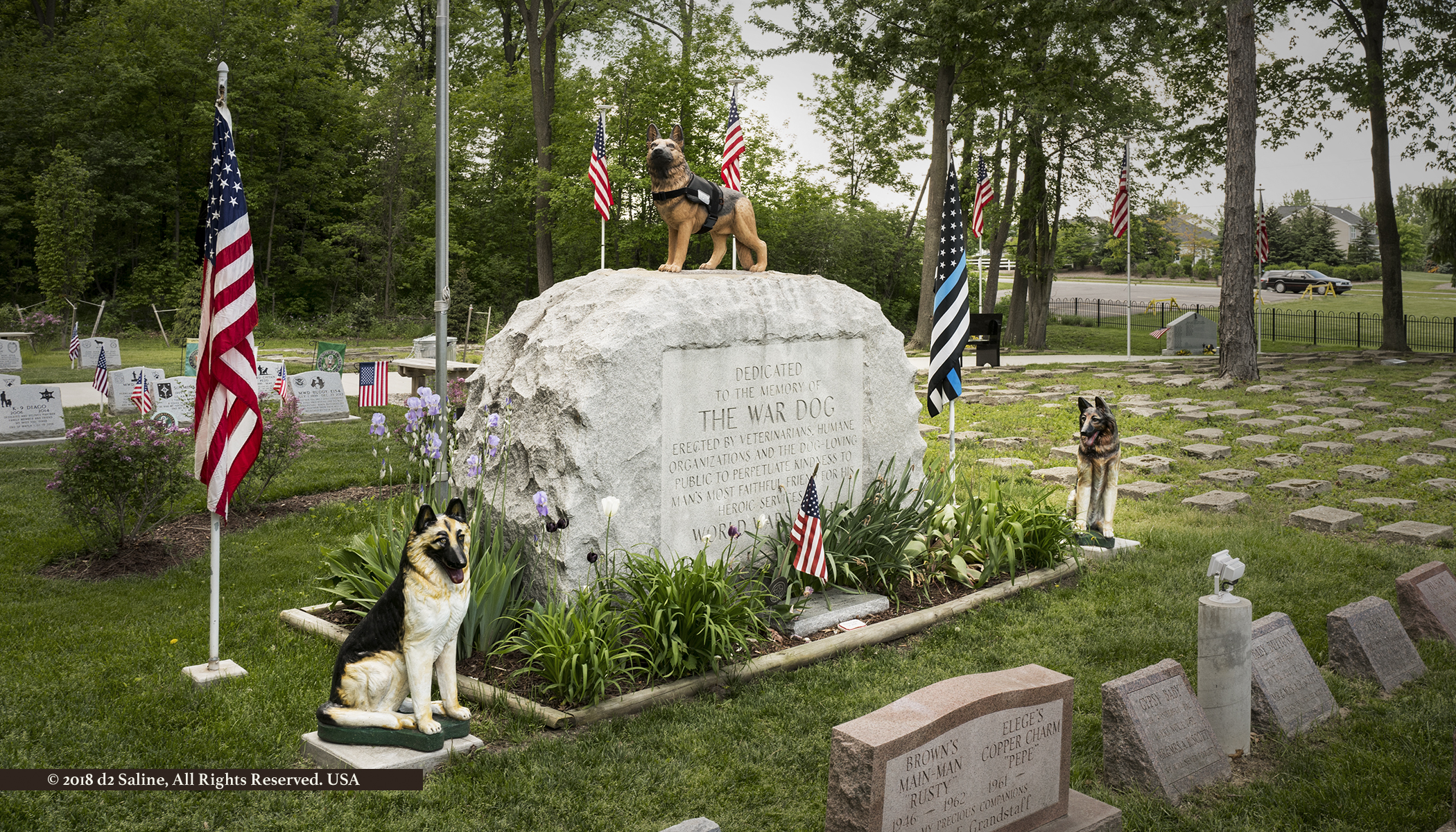 Michigan War Dog Memorial in South Lyon