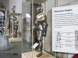 European armor from 1500s and Star Wars stormtrooper costume on display at Detroit Institute of Arts