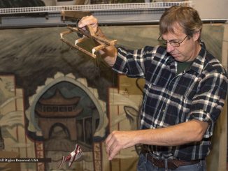 Erik Grossman with original Meredith Bixby marionette