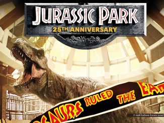 Promotional image for 25th Anniversary theatrical re-release of 1993 "Jurassic Park"
