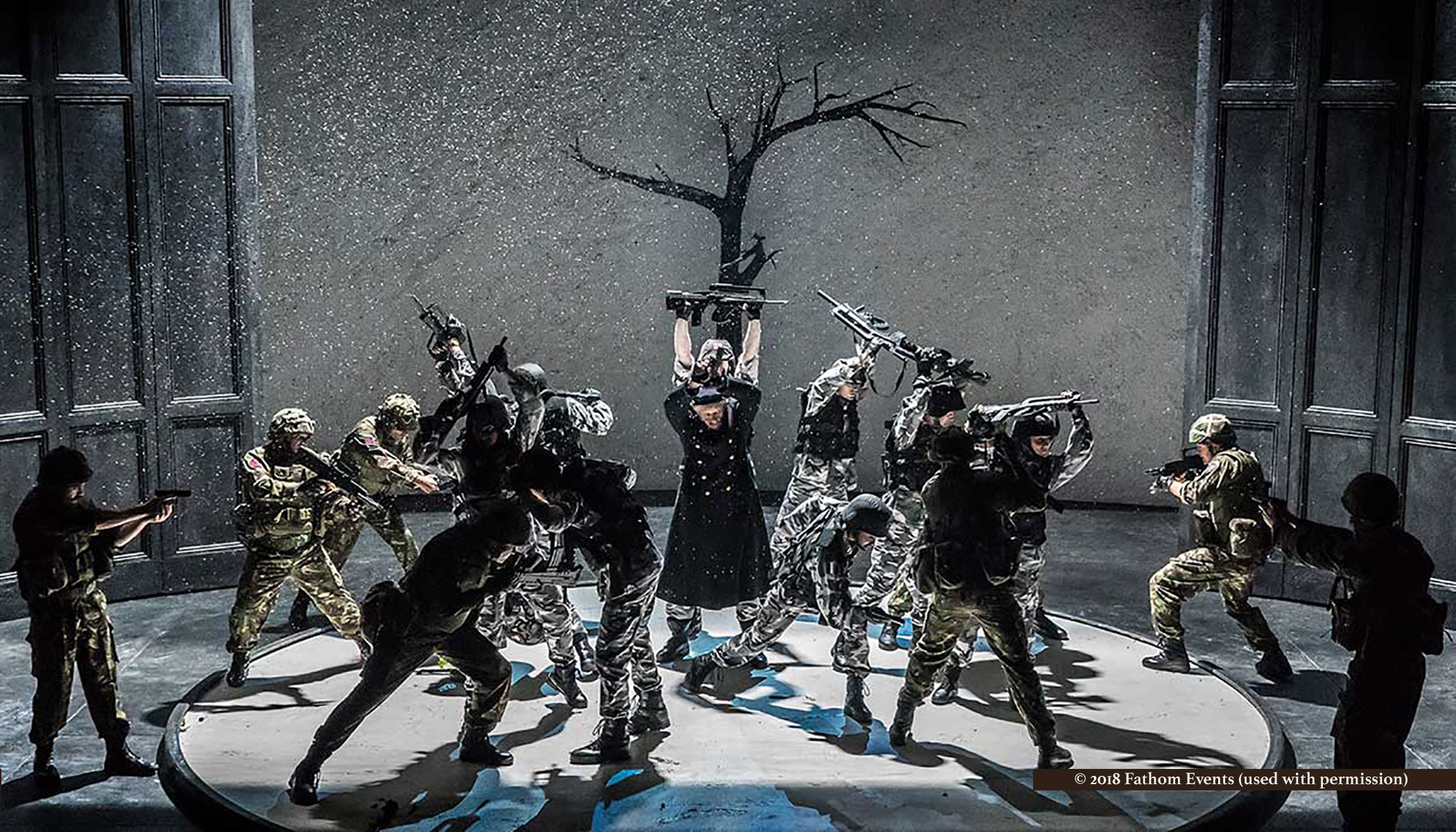 Publicity photograph for National Theatre Live performance of William Shakespeare’s “King Lear.” © 2018 Fathom Events, All Rights Reserved. USA (used with prior written permission to Saline Journal)