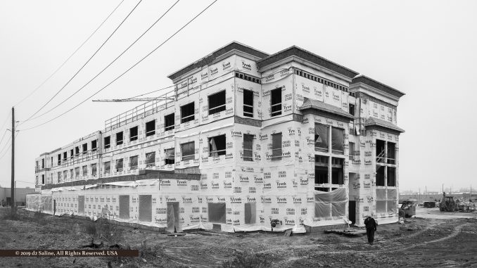 Construction status of Saline Best Western Premier hotel as it appeared on Tuesday, January 15, 2019