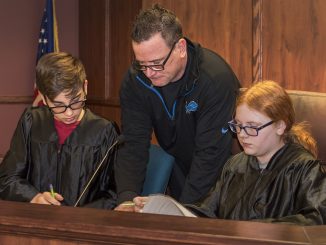 Saline Middle School "Criminal Justice Unit" mock trial