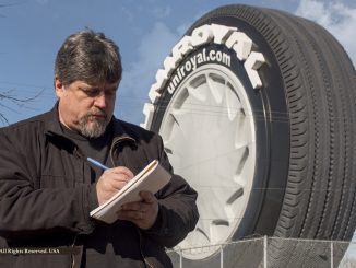 Steve Frey at the Uniroyal Giant Tire in Allen Park Michigan