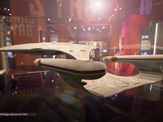 Enterprise D filming model from "Star Trek: The Next Generation"
